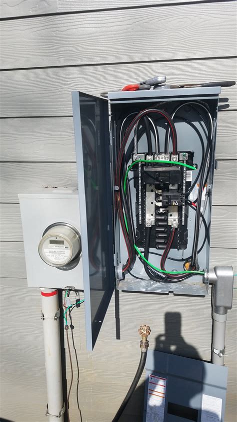 grounding electrical meter box|grounding at meter panel.